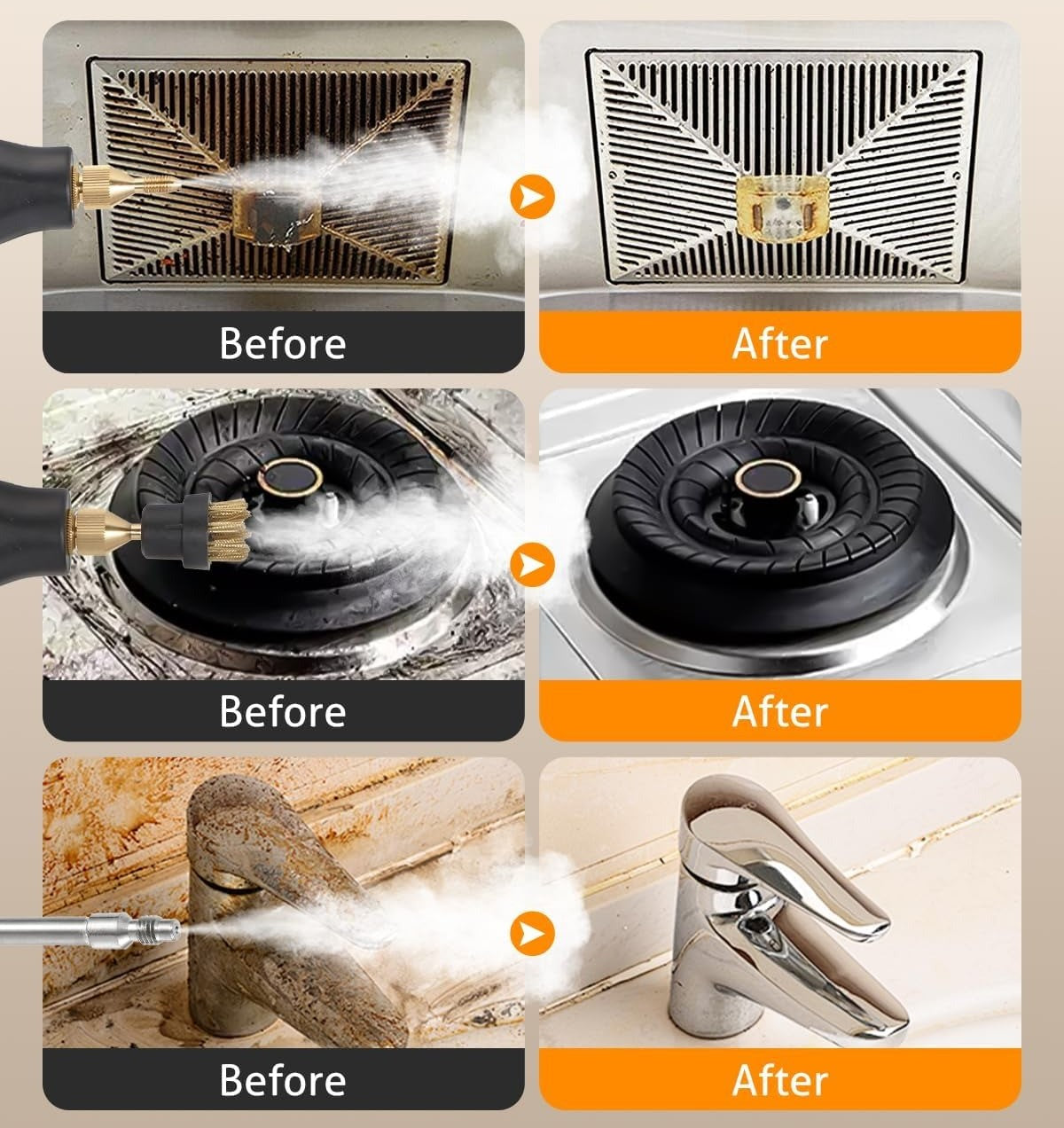 AlmivaHome™ 2500W Többfunkciós Gőztisztító + Ajándék Védőkesztyű – Otthoni és Profi Használatra