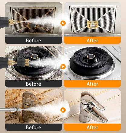 AlmivaHome™ 2500W Többfunkciós Gőztisztító + Ajándék Védőkesztyű – Otthoni és Profi Használatra