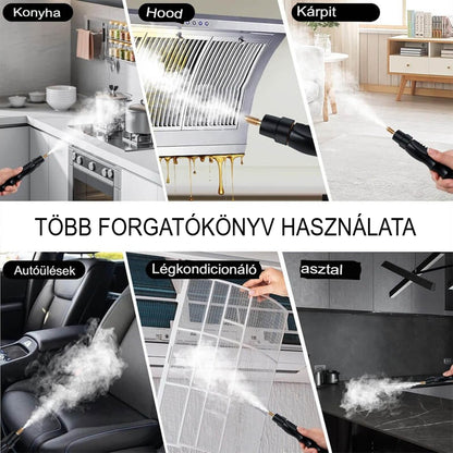 AlmivaHome™ 2500W Többfunkciós Gőztisztító – Otthoni és Profi Használatra